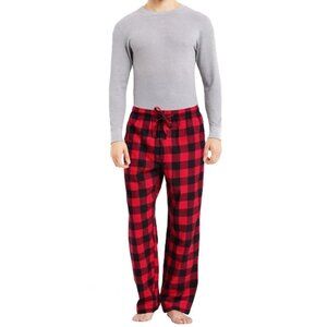 Men's 100% Cotton Super Soft Flannel Buffalo Plaid Pajama Pants & Top Size Large